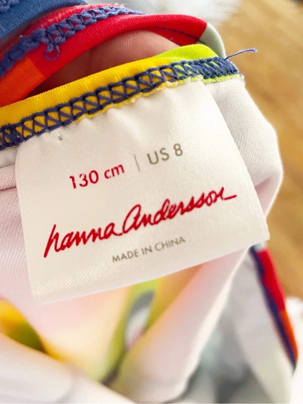 Hanna Andersson Rainbow Stripe One Piece Swimsuit | 130/8